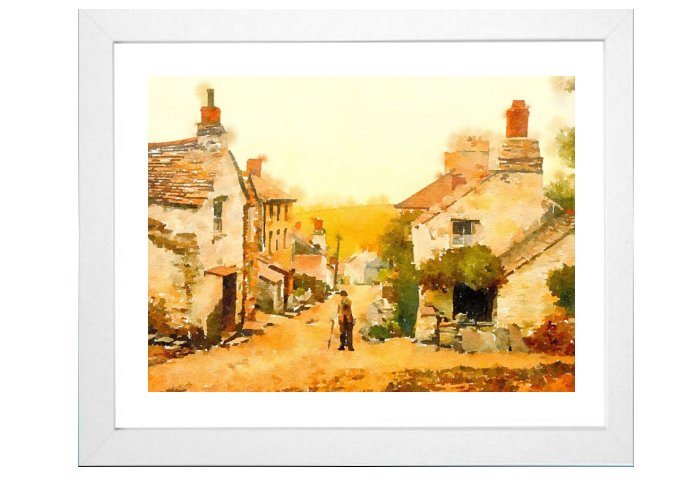Village Watercolour Village Watercolour
